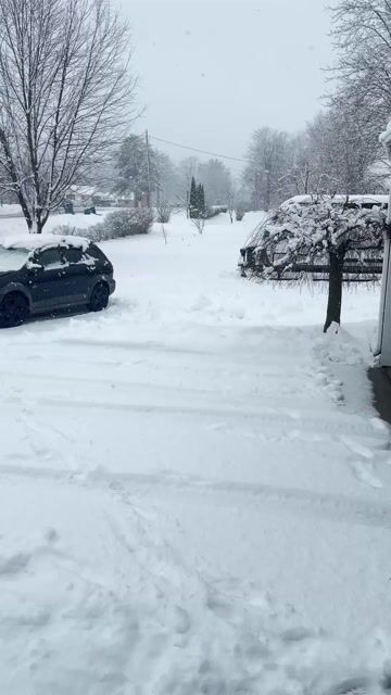 Snow Removal work filmed by a local
