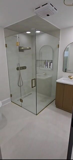 "Complete bathroom renovation finished successfully."